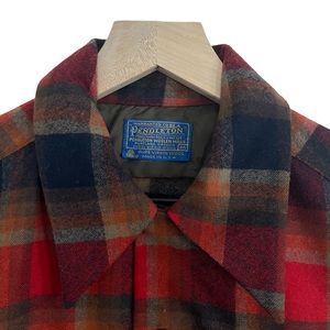 Pendleton Shirt Mens Long Sleeve Pockets Plaid Medium